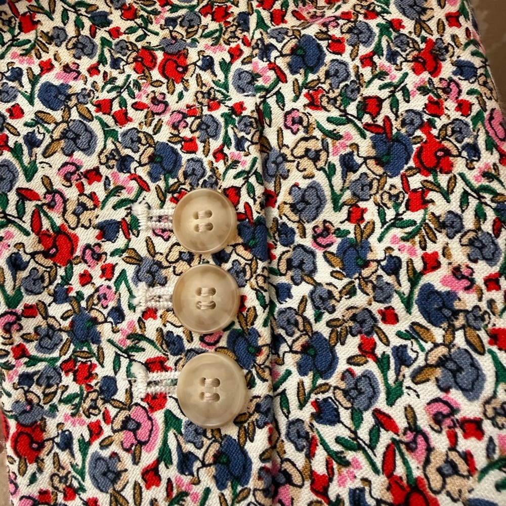 LOFT cotton modernFloral Blazer - Picture 7 of 13